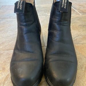 Blundstone Black Heeled Ankle Boots